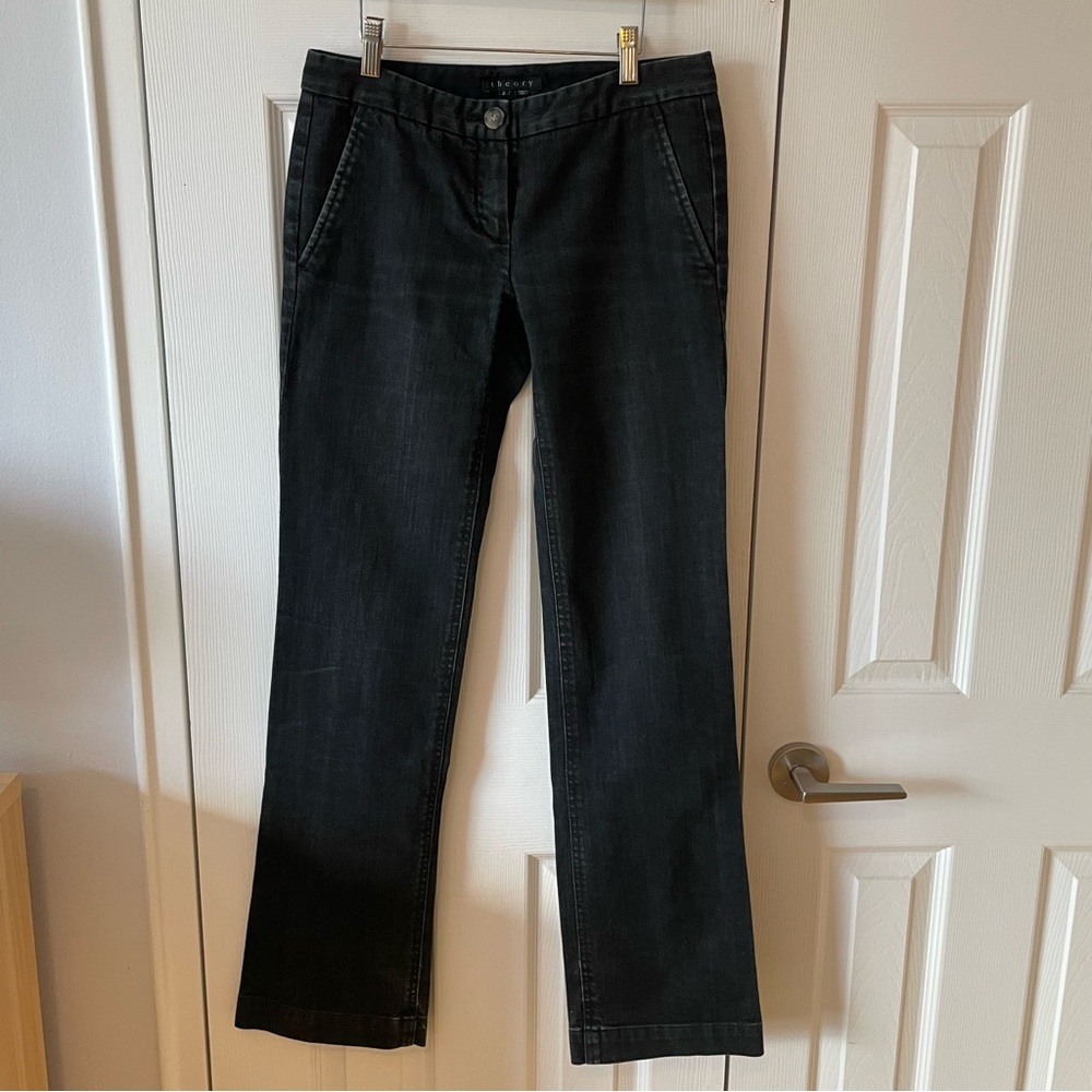 Theory straight leg denim size 2